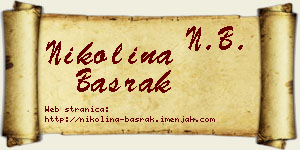 Nikolina Basrak vizit kartica